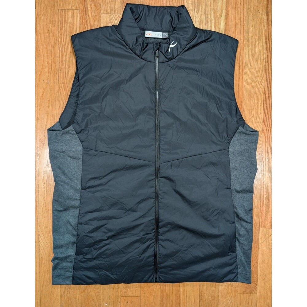 KJUS Radiation Vest Men XL 54 Steel Grey Full Zip Regular Fit Outdoor $250